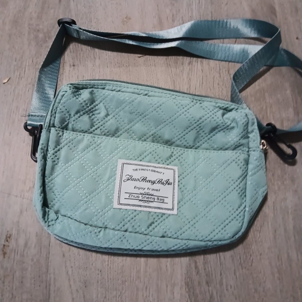 Light Blue Quilted Women's Bag - Picture 6 of 8